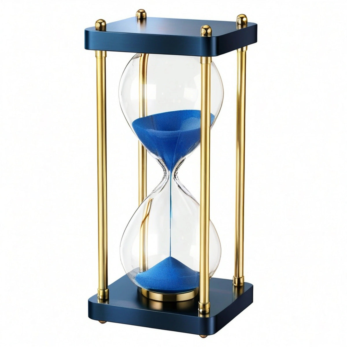 Clessidra Decorativa Blu e Oro 25 cm