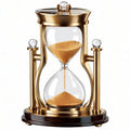 Clessidra Decorativa in Oro con Timer 60 Minuti