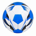 Pallone da calcio misura 5 bianco e blu con cuciture