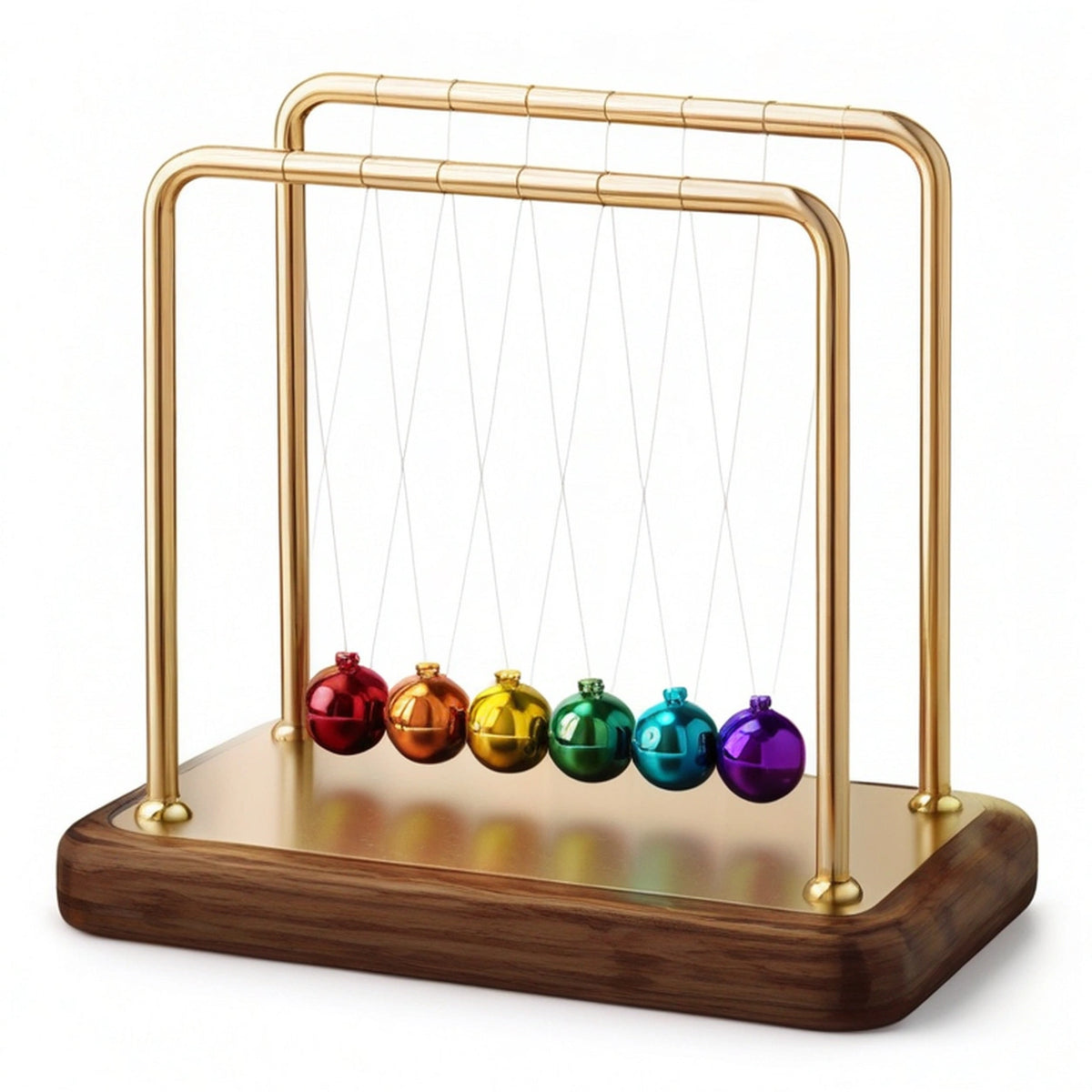 Pendolo di Newton Decorativo Multicolore con Sfere