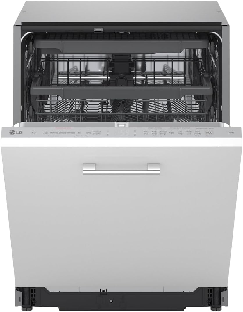 LG, Lavastoviglie, DB375TXS, 44 dB, Argento, Wi-Fi, motore inverter