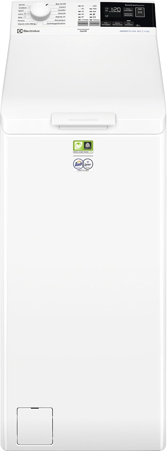 Lavatrice, EW6T437A, Electrolux, 600x400x890 mm, 7 kg, Bianco