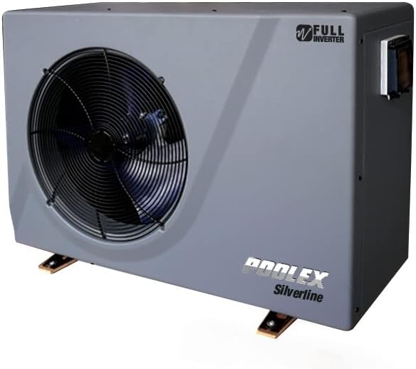 POOLEX, Pompe di calore, PC-SLP070N, 7 kW, 45 m, 26°C, Nero, illuminazione LED, Wi-Fi, motore inverter, pompa di calore