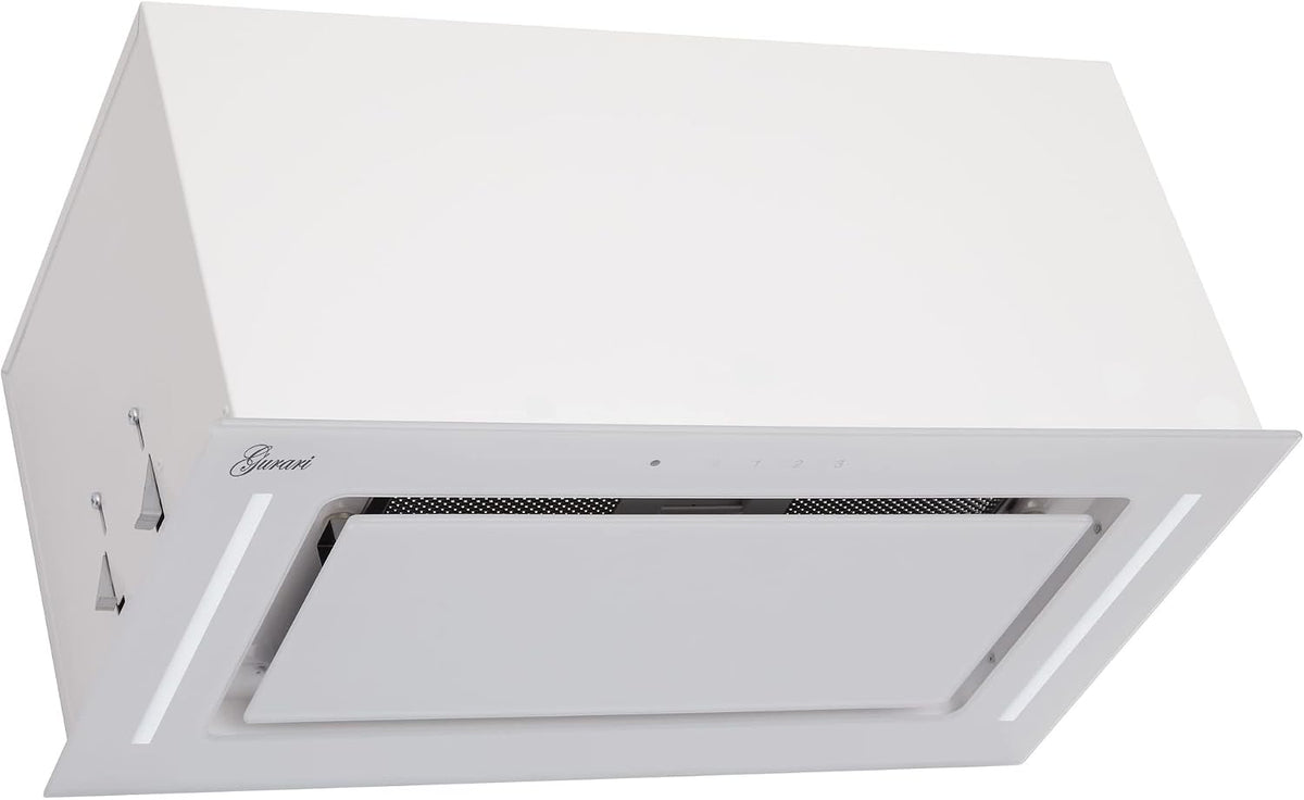 Cappa aspirante, GURARI, 52 cm, 1000 m³/h, 217 WH, Bianco, illuminazione LED, telecomando, timer