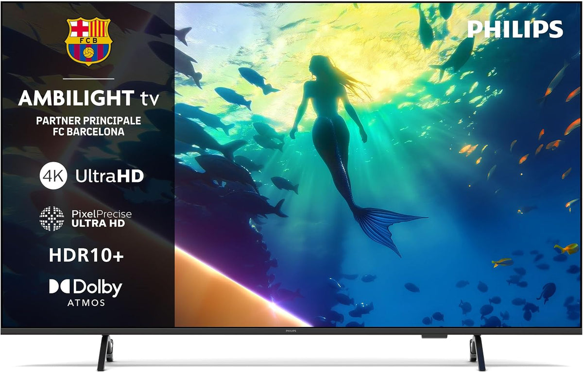 PHILIPS, Smart TV, 65PUS8010, Nero, illuminazione LED