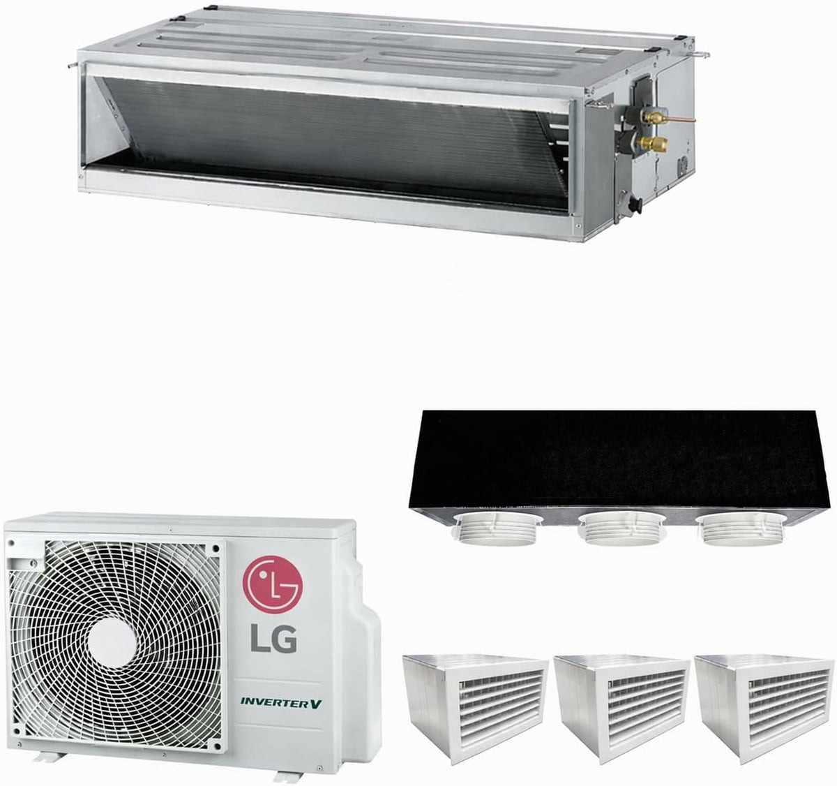 LG, Condizionatore, CM18F.NA0, 18000 btu, Bianco, motore inverter, pompa di calore
