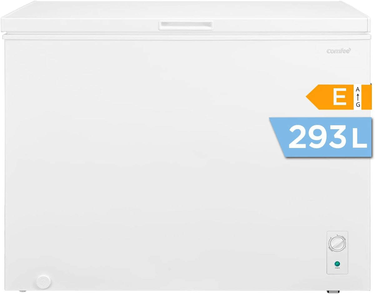 COMFEE', Congelatore, RCC300WH2EU, 293 L, 18°C, Bianco, illuminazione LED, motore inverter