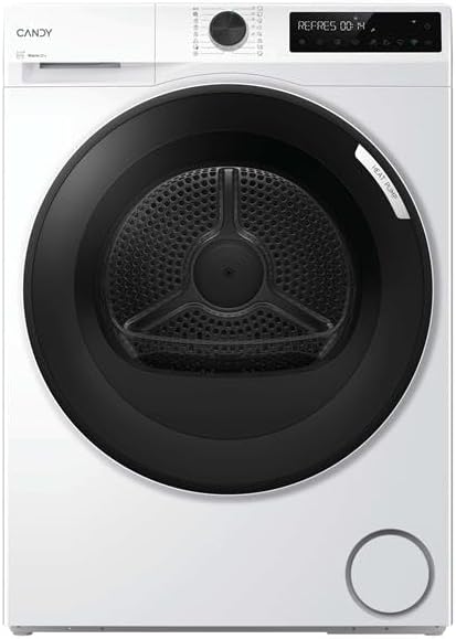 CANDY, Asciugatrice, 10N2BX-S, 10 KG, 108 L, 62 dB, Bianco, acciaio inox, Wi-Fi, motore inverter, pompa di calore