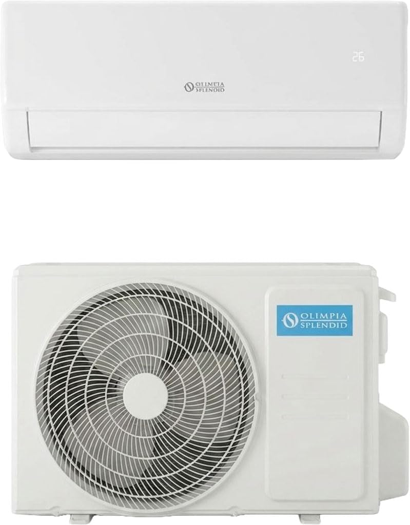 Olimpia Splendid, Condizionatore, 18000 Btu, 58 dB, 850 m³/h, Nero, Wi-Fi, motore inverter, pompa di calore