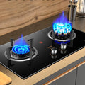 THEGA, Piano cottura a gas, 4.5 kW, Nero, timer