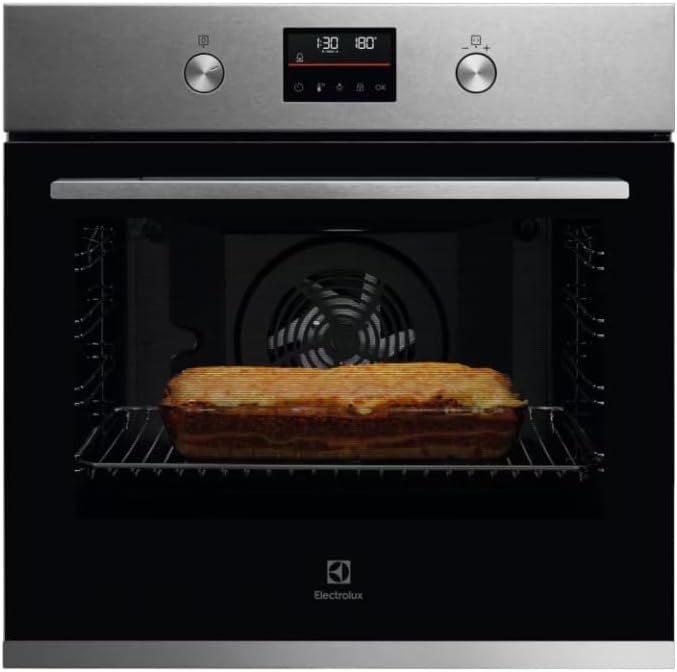 Electrolux, Forno da incasso, KOFFP46X2, 72 Litri, 60 cm, 3490 W, Argento, acciaio inox, illuminazione LED, autopulizia, funzione grill