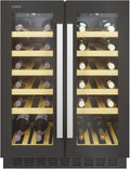 CANDY, Cantinetta vino, 38 Bottiglie, 83,3 × 59,5 × 56,2 cm, 5°C, Nero, illuminazione LED