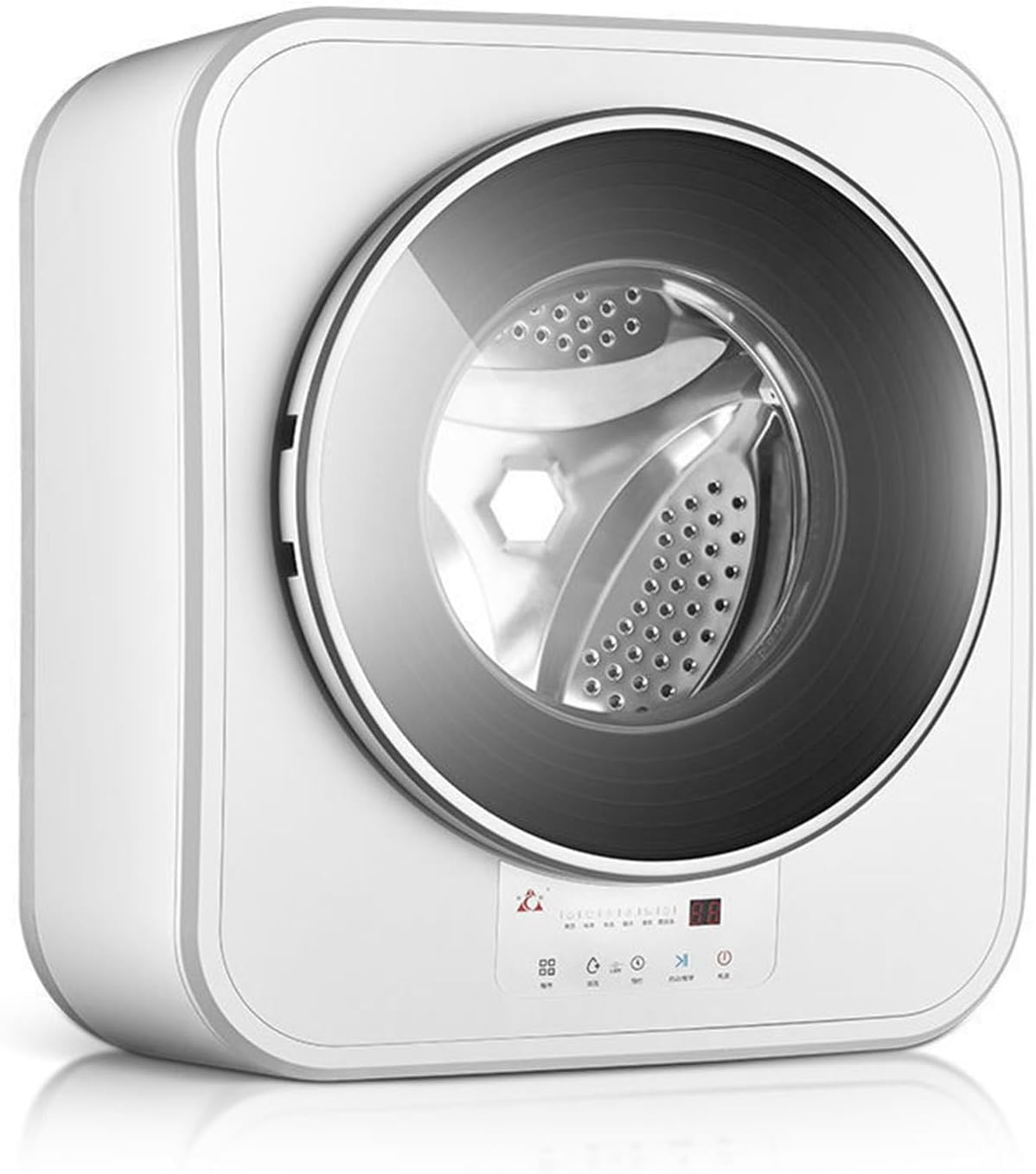 DPLXQPP, Lavatrice, 3 kg, 55 dB, Bianco, illuminazione LED