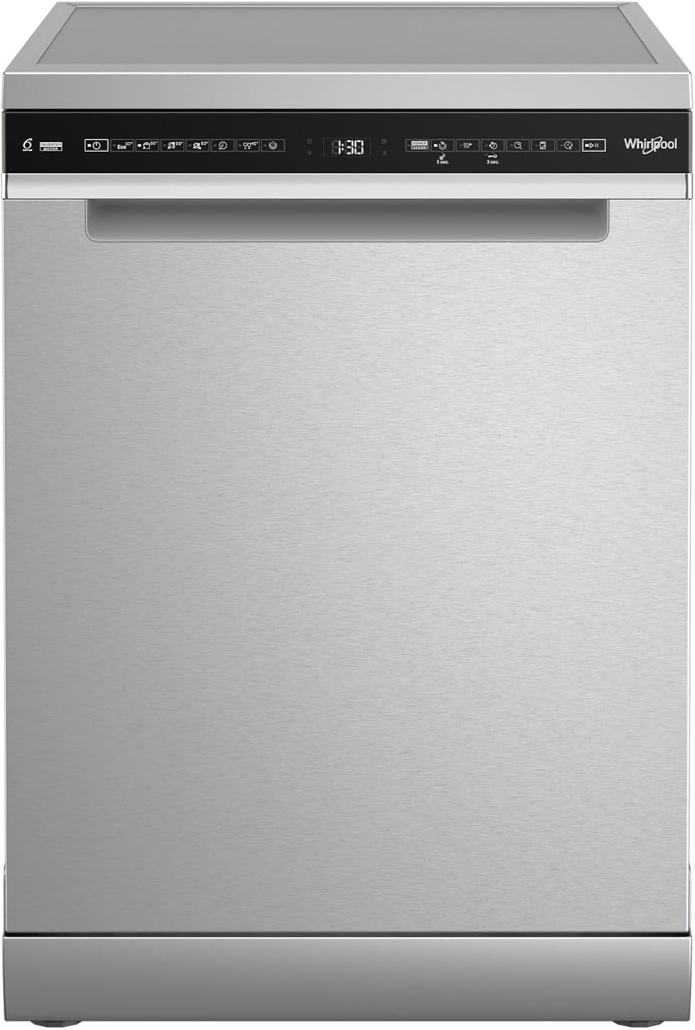 Lavastoviglie, HS51, Whirlpool, 600 mm, 590 mm, 850 mm, Argento, acciaio inox