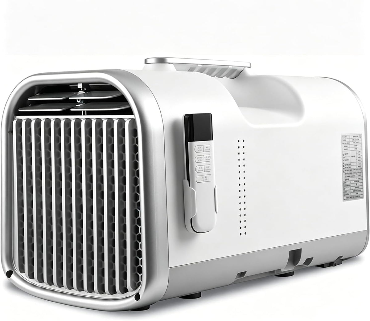 Condizionatore portatile, 50 x 27,5 x 30,5 cm, 5100 BTU, 10°C, Bianco, Bluetooth, telecomando, timer