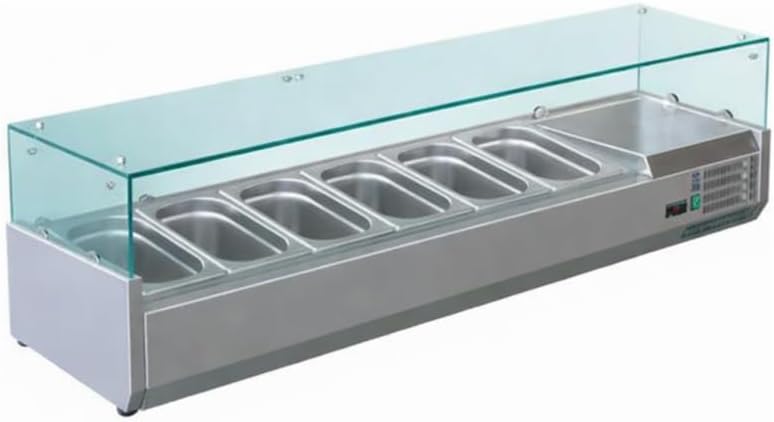 Générique, Vetrine frigorifere, 1500 mm, 2°C, 1500 x 395 x 435 mm, Argento, acciaio inox