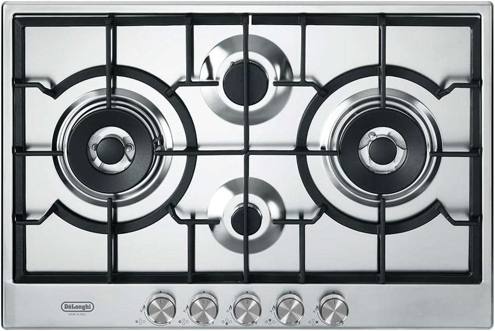 Piano cottura, NSL475X, De'Longhi, 75 CM, 60 cm, 4,2 kW, Argento, acciaio inox