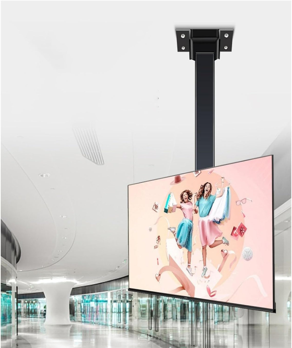 Smart TV, 70 pollici, 600 x 400 mm, 60 kg, Nero, telecomando