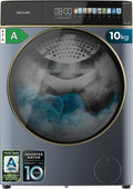 Cecotec, Lavatrice, 8 Kg, 1400 giri/min, 52 cm, Argento, motore inverter