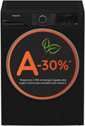 Hotpoint, Lavatrice, 103B, 10 kg, 1400 giri/min, 1,4 m, Nero, acciaio inox, motore inverter