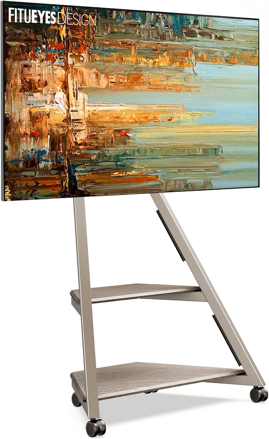 FITUEYES, Smart TV, 100x100 mm, 65 pollici, 40 kg, Nero, 2 in 1