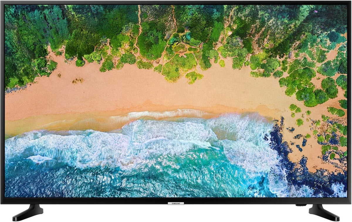 Samsung, Smart TV, UE55NU7093UXXH, 139,7 cm, 1238,6 x 714,2 x 59,2 mm, 20 W, Nero, illuminazione LED, USB, Wi-Fi