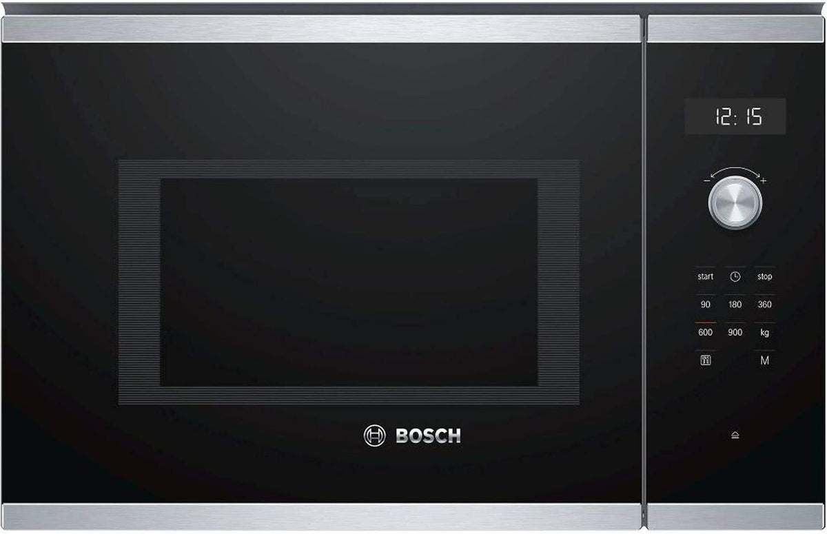 Bosch, Forno a microonde, BFL554MS0, 25 L, 900 W, Nero/Argento, acciaio inox