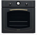 Forno da incasso, Indesit, 65 L, 90°C, 60 cm, Nero/Argento, autopulizia, funzione grill