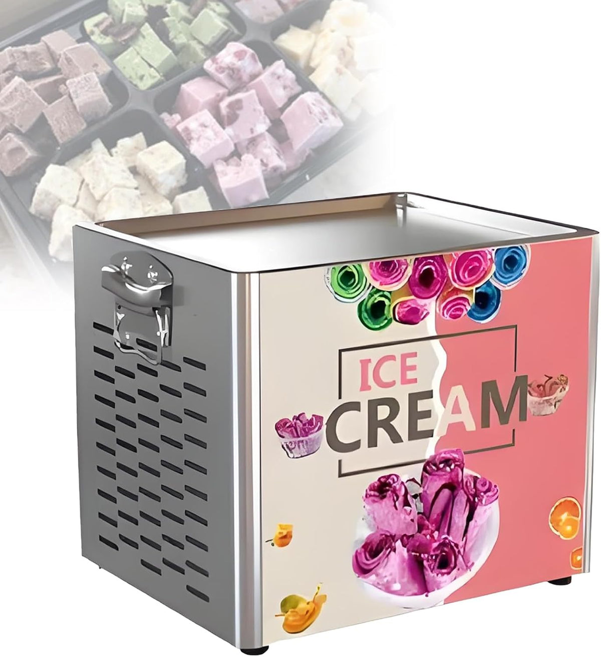 Ofyphth, Congelatore, 30×24×1,5 cm, 30 °C, 60 dB, Argento, acciaio inox