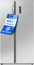 Frigorifero combinato, Bomann, 442 L, Argento, illuminazione LED, No Frost