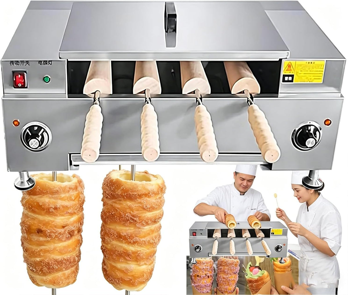 LXMydriasis, Forno elettrico, 3000 W, 30 cm, 3 cm, Nero/Argento, acciaio inox
