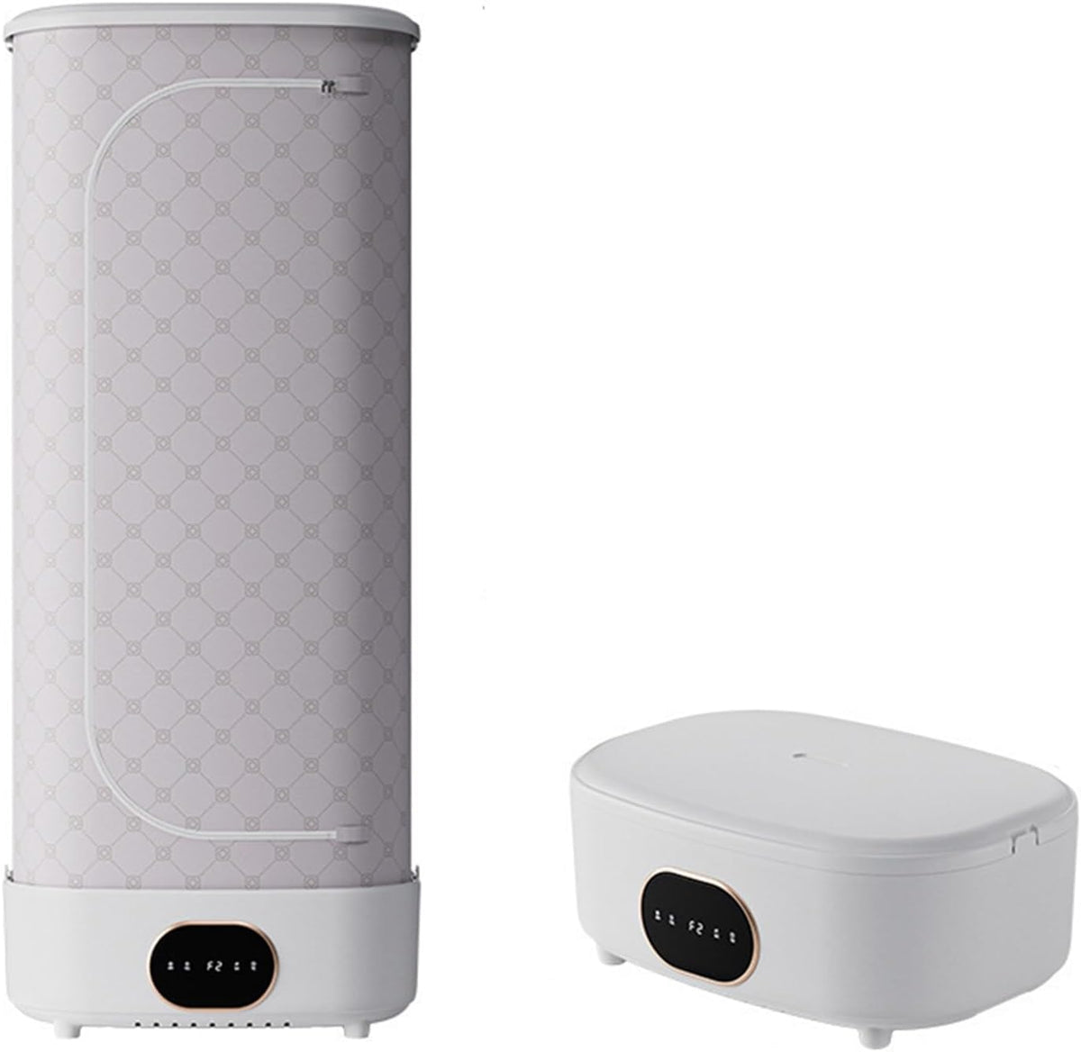 WCXTY, Asciugatrice, 52,5 × 37,5 × 20 cm, 900 W, 85°C, Bianco, struttura pieghevole, illuminazione LED, telecomando, funzionamento senza fili