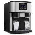 KLARSTEIN, Macchina per cubetti di ghiaccio, 1.8 L, 15 kg, 34 x 45 x 45,5 cm, Grigio, acciaio inox, 3 in 1
