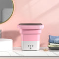 ROCKYMO, Lavatrice, 27 cm, 26 cm, 6,5 litri, Rosa, struttura pieghevole