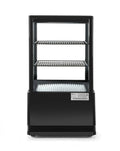 HENDI, Vetrine frigorifere, 58 L, 230 V, 170 W, Nero, illuminazione LED, motore inverter
