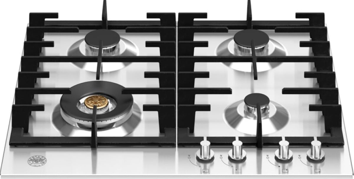 Bertazzoni, Piano cottura a gas, P604LMODX, 60 cm, 4 kW, Argento, acciaio inox