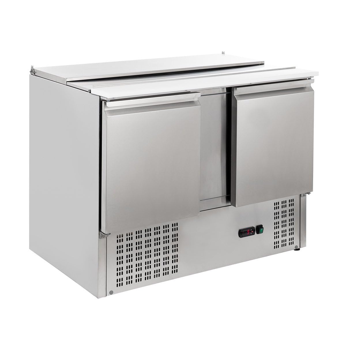 GastroHero, Tavoli per alimenti freddi, 302 litri, 1045 x 700 x 877 mm, 2°C, Argento, acciaio inox, vano contenitore