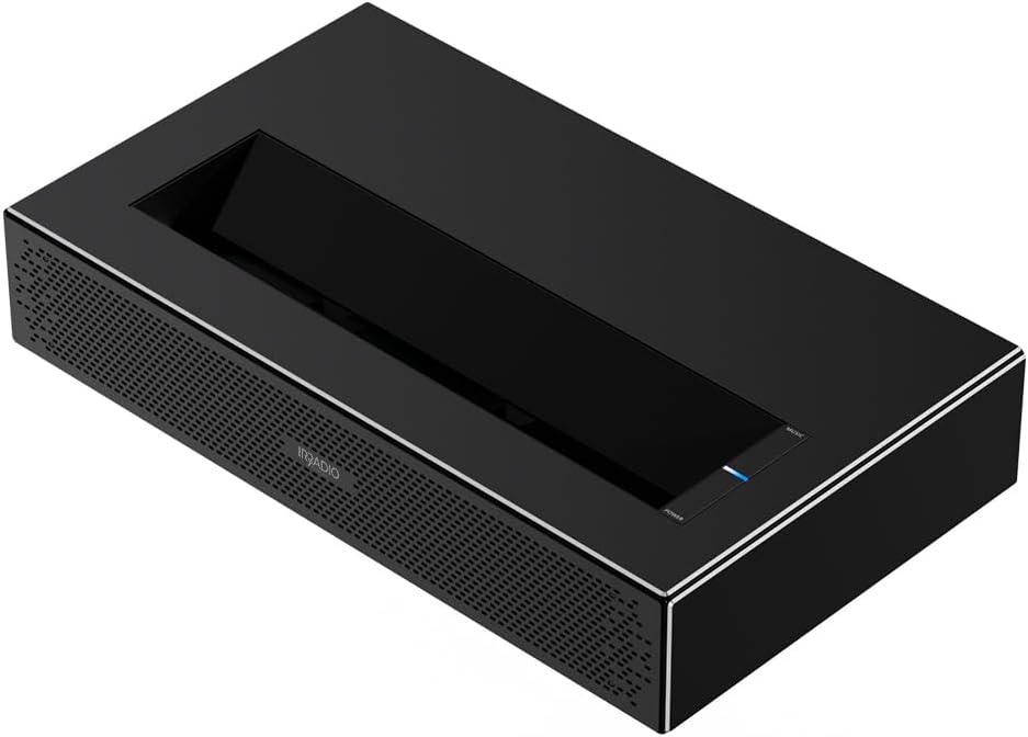 IRRADIO, Smart TV, 3,5 mm, 1,8 kg, 100 pollici, Nero, USB, Bluetooth, Wi-Fi, funzionamento senza fili