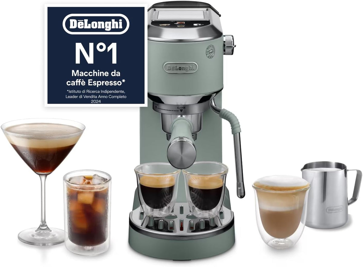 De'Longhi, Macchine per espresso e cappuccino, EC890.GR, 15 cm, 1,1 L, Verde