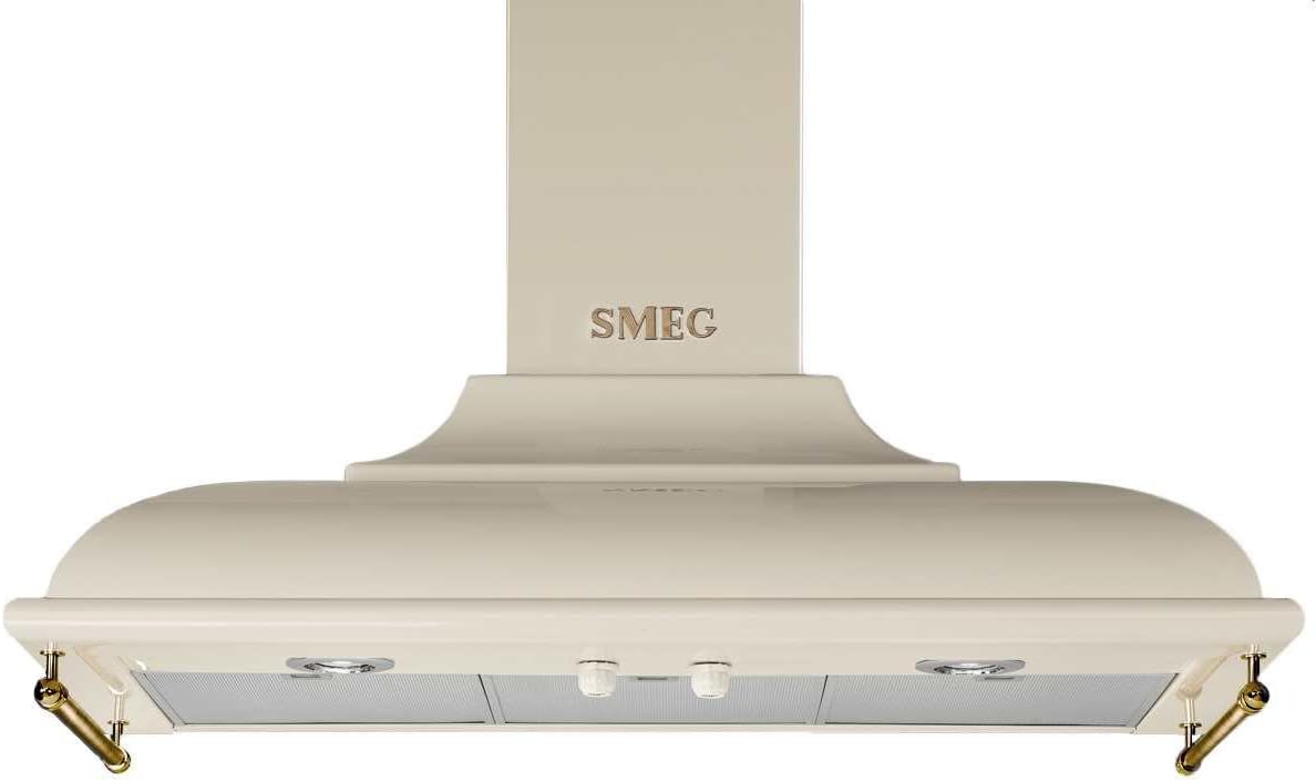 Smeg, Cappa aspirante, KC19POE, 788 m³/h, 90x52 CM, 2 L, Nero/Argento, illuminazione LED