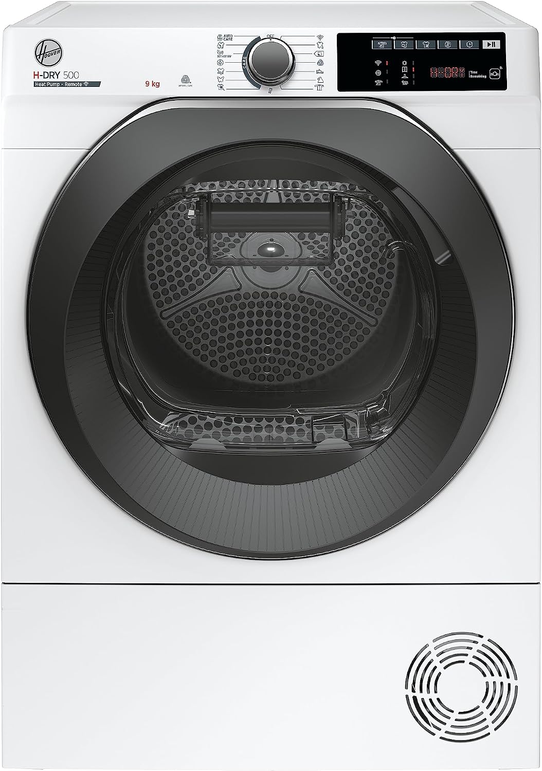 Hoover, Asciugatrice a pompa di calore, H9A2TSBEXS-S, 9 kg, 66 dB, 125 litri, Nero, Bluetooth, Wi-Fi, pompa di calore