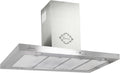 Cappe a isola, GURARI, 120 cm, 1000 m³/h, 50 dB, Argento, acciaio inox, illuminazione LED, telecomando