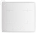 KLARSTEIN, Piano cottura a induzione, 60 cm, 7000 W, 2 x 18 cm, Bianco, alluminio, illuminazione LED, timer, spegnimento automatico