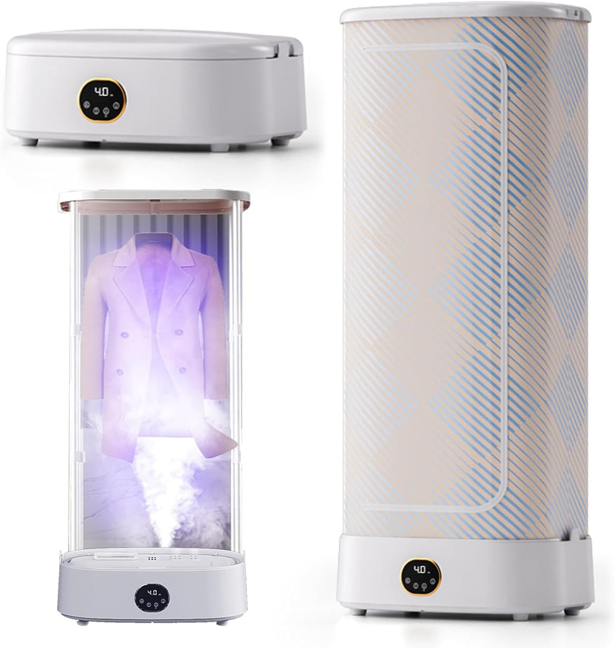 Naturalpowev, Asciugatrice, 1000 W, 1310 mm, 51,5 pollici, Bianco, struttura pieghevole, telecomando, timer