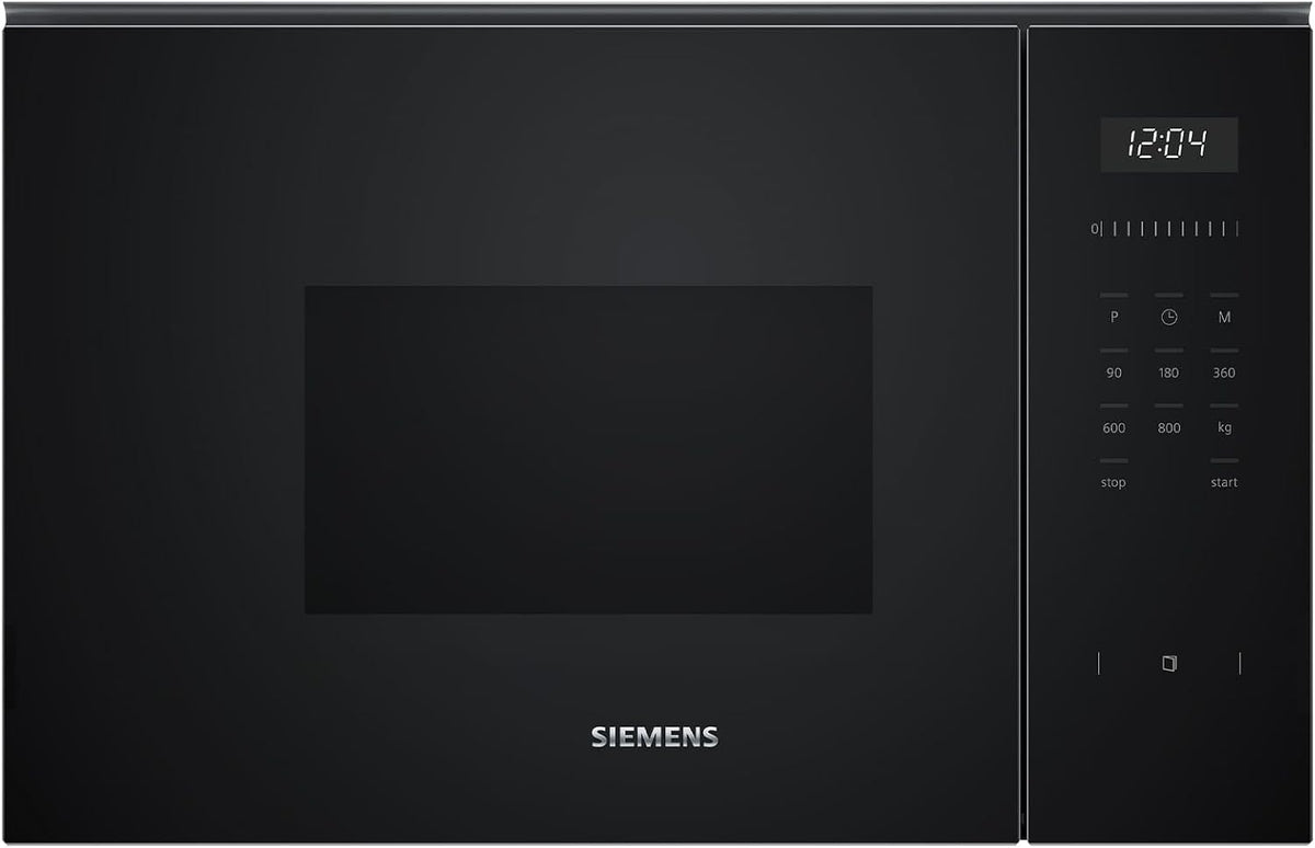 SIEMENS, Forno da incasso, BF525LMB1, 20 L, 800 W, 38 x 59,4 x 31,7 cm, Nero, acciaio inox, illuminazione LED