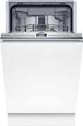 Bosch, Lavastoviglie, SPV4EMX17E, 45 cm, 50 °C, 43 dB, Bianco, illuminazione LED, 4 funzioni