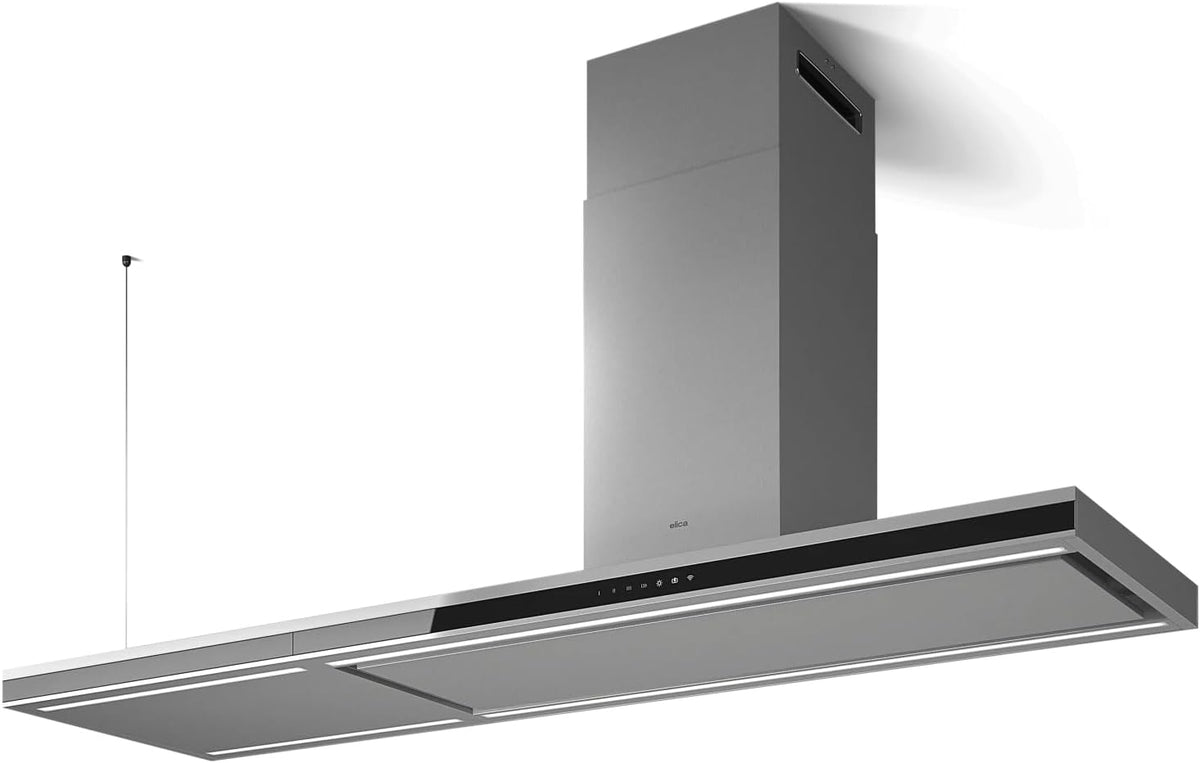 Elica, Cappa aspirante, 620 m³/h, Nero/Argento, acciaio inox, Bluetooth, Wi-Fi