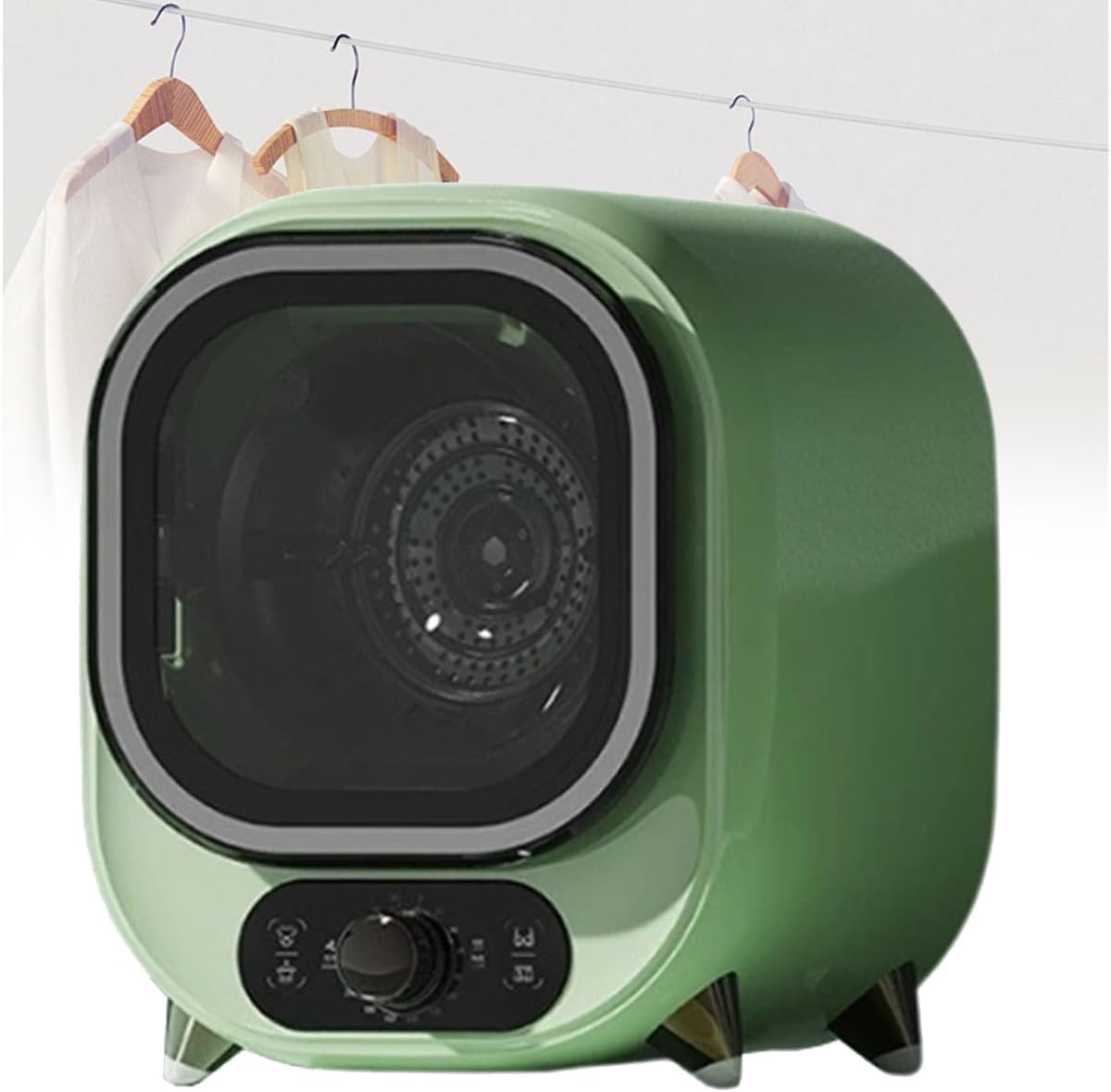 YGFBLSZ, Asciugatrice, 0,8 kg, 310 x 390 x 380 mm, 300 W, Argento/Verde, acciaio inox, timer