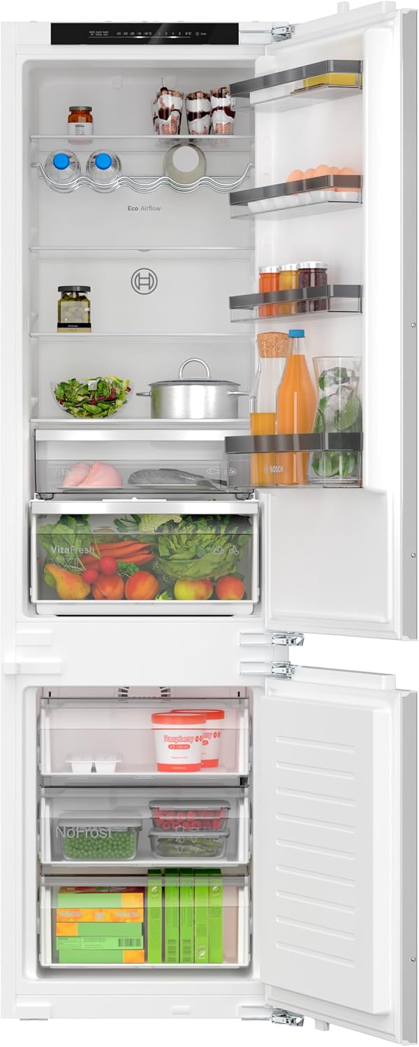 Frigorifero, KIN96VFD0, Bosch, 194 x 56 cm, 215 l, 0 °C, Bianco, illuminazione LED, No Frost