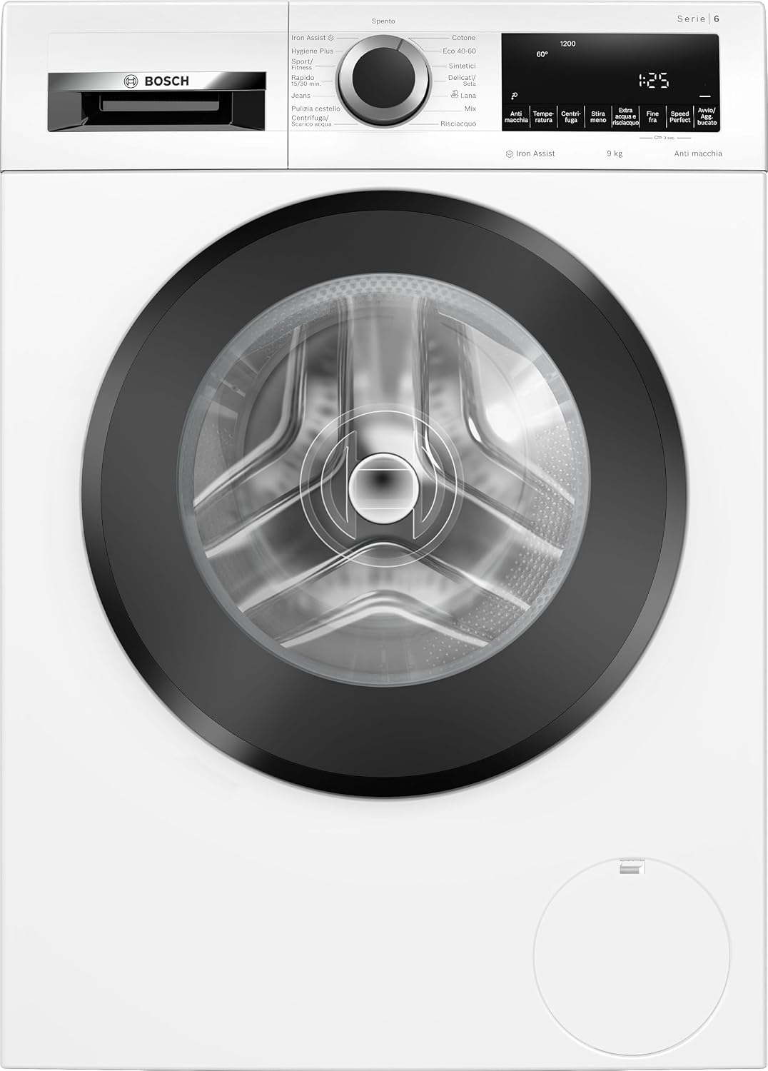 Lavatrice, WGG142Z0IT, Bosch, 9 kg, 1200 rpm, 60 cm, Bianco